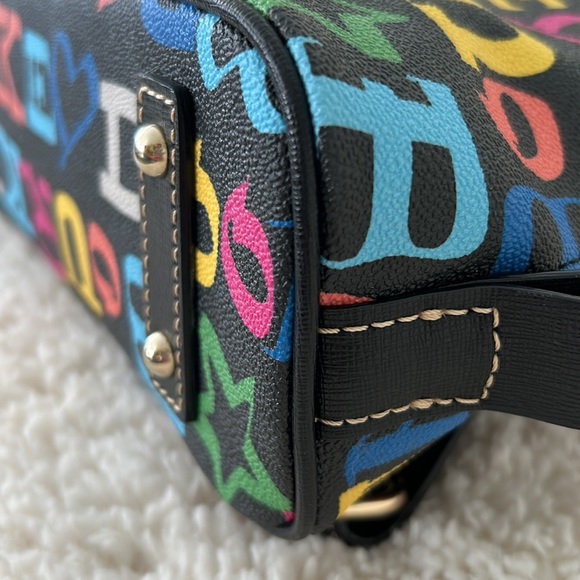 Dooney & Bourke Doodle Pod Backpack Black Multicolor - Picture 8 of 14